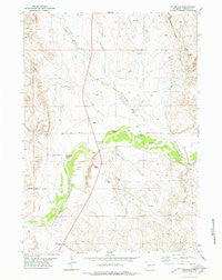 Riverview Wyoming Historical topographic map, 1:24000 scale, 7.5 X 7.5 Minute, Year 1978