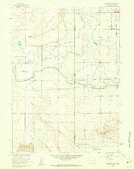 Robb Draw Wyoming Historical topographic map, 1:24000 scale, 7.5 X 7.5 Minute, Year 1960