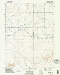 Robb Draw Wyoming Historical topographic map, 1:24000 scale, 7.5 X 7.5 Minute, Year 1990