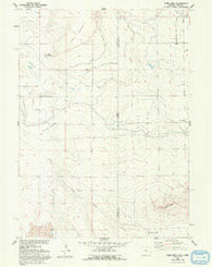 Robb Draw Wyoming Historical topographic map, 1:24000 scale, 7.5 X 7.5 Minute, Year 1960