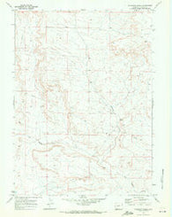 Roberson Creek Wyoming Historical topographic map, 1:24000 scale, 7.5 X 7.5 Minute, Year 1969