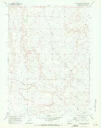 Roberson Creek Wyoming Historical topographic map, 1:24000 scale, 7.5 X 7.5 Minute, Year 1969
