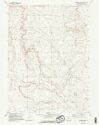 Roberson Creek Wyoming Historical topographic map, 1:24000 scale, 7.5 X 7.5 Minute, Year 1969
