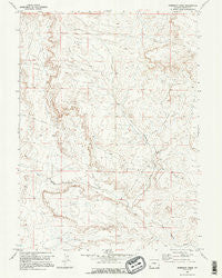 Roberson Creek Wyoming Historical topographic map, 1:24000 scale, 7.5 X 7.5 Minute, Year 1969