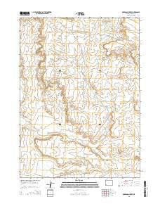 Roberson Creek Wyoming Current topographic map, 1:24000 scale, 7.5 X 7.5 Minute, Year 2015