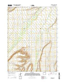 Robertson Wyoming Current topographic map, 1:24000 scale, 7.5 X 7.5 Minute, Year 2015