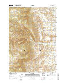 Robinson Canyon Wyoming Current topographic map, 1:24000 scale, 7.5 X 7.5 Minute, Year 2015