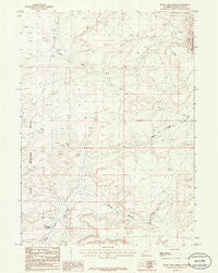 Rock Cabin Spring Wyoming Historical topographic map, 1:24000 scale, 7.5 X 7.5 Minute, Year 1986