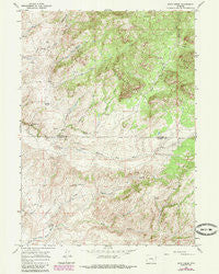 Rock Creek Wyoming Historical topographic map, 1:24000 scale, 7.5 X 7.5 Minute, Year 1964
