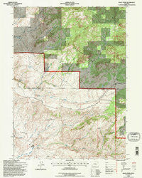 Rock Creek Wyoming Historical topographic map, 1:24000 scale, 7.5 X 7.5 Minute, Year 1992