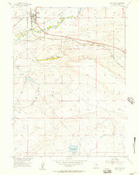 Rock River Wyoming Historical topographic map, 1:24000 scale, 7.5 X 7.5 Minute, Year 1955
