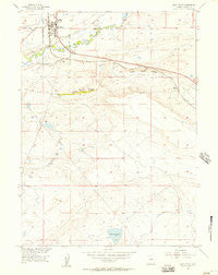 Rock River Wyoming Historical topographic map, 1:24000 scale, 7.5 X 7.5 Minute, Year 1955