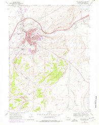 Rock Springs Wyoming Historical topographic map, 1:24000 scale, 7.5 X 7.5 Minute, Year 1968