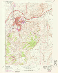 Rock Springs Wyoming Historical topographic map, 1:24000 scale, 7.5 X 7.5 Minute, Year 1968