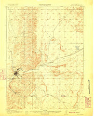 Rock Springs Wyoming Historical topographic map, 1:62500 scale, 15 X 15 Minute, Year 1910