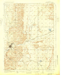 Rock Springs Wyoming Historical topographic map, 1:62500 scale, 15 X 15 Minute, Year 1910