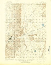 Rock Springs Wyoming Historical topographic map, 1:62500 scale, 15 X 15 Minute, Year 1910