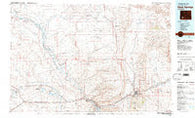 Rock Springs Wyoming Historical topographic map, 1:100000 scale, 30 X 60 Minute, Year 1981