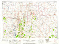 Rock Springs Wyoming Historical topographic map, 1:250000 scale, 1 X 2 Degree, Year 1962