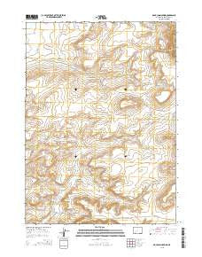 Rock Cabin Spring Wyoming Current topographic map, 1:24000 scale, 7.5 X 7.5 Minute, Year 2015