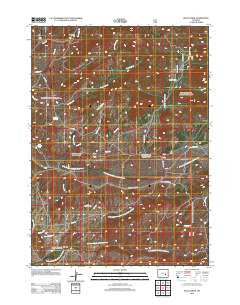Rock Creek Wyoming Historical topographic map, 1:24000 scale, 7.5 X 7.5 Minute, Year 2012