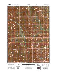 Rock Lake Peak Wyoming Historical topographic map, 1:24000 scale, 7.5 X 7.5 Minute, Year 2012