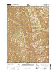 Rock Lake Peak Wyoming Current topographic map, 1:24000 scale, 7.5 X 7.5 Minute, Year 2015