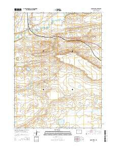 Rock River Wyoming Current topographic map, 1:24000 scale, 7.5 X 7.5 Minute, Year 2015