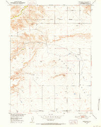 Rockeagle Wyoming Historical topographic map, 1:24000 scale, 7.5 X 7.5 Minute, Year 1950