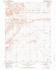 Rockeagle Wyoming Historical topographic map, 1:24000 scale, 7.5 X 7.5 Minute, Year 1950