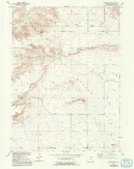 Rockeagle Wyoming Historical topographic map, 1:24000 scale, 7.5 X 7.5 Minute, Year 1950