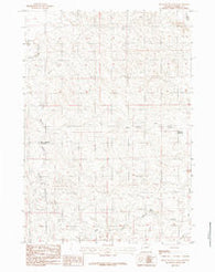 Rocky Butte Gulch Wyoming Historical topographic map, 1:24000 scale, 7.5 X 7.5 Minute, Year 1984