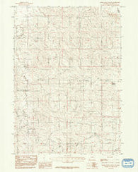 Rocky Butte Gulch Wyoming Historical topographic map, 1:24000 scale, 7.5 X 7.5 Minute, Year 1984