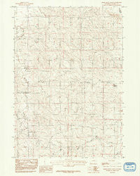 Rocky Butte Gulch Wyoming Historical topographic map, 1:24000 scale, 7.5 X 7.5 Minute, Year 1984
