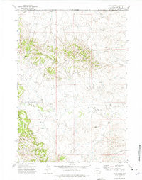 Rocky Butte Wyoming Historical topographic map, 1:24000 scale, 7.5 X 7.5 Minute, Year 1972
