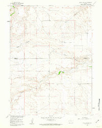 Rocky Hollow Wyoming Historical topographic map, 1:24000 scale, 7.5 X 7.5 Minute, Year 1960