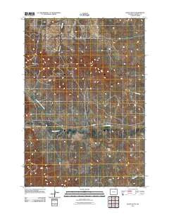 Rocky Butte Wyoming Historical topographic map, 1:24000 scale, 7.5 X 7.5 Minute, Year 2011