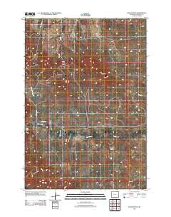 Rocky Butte Wyoming Historical topographic map, 1:24000 scale, 7.5 X 7.5 Minute, Year 2012