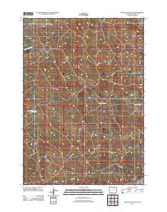 Rocky Butte Gulch Wyoming Historical topographic map, 1:24000 scale, 7.5 X 7.5 Minute, Year 2012