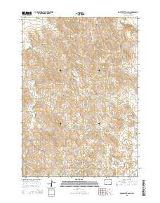 Rocky Butte Gulch Wyoming Current topographic map, 1:24000 scale, 7.5 X 7.5 Minute, Year 2015