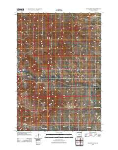 Rocky Butte SW Wyoming Historical topographic map, 1:24000 scale, 7.5 X 7.5 Minute, Year 2012