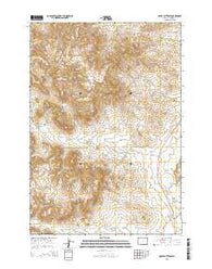 Rocky Butte SW Wyoming Current topographic map, 1:24000 scale, 7.5 X 7.5 Minute, Year 2015