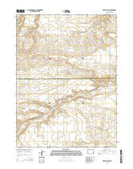 Rocky Hollow Wyoming Current topographic map, 1:24000 scale, 7.5 X 7.5 Minute, Year 2015
