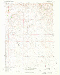 Rogers Creek Wyoming Historical topographic map, 1:24000 scale, 7.5 X 7.5 Minute, Year 1968