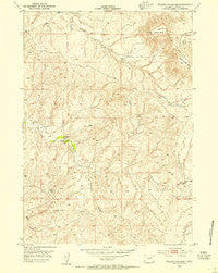 Rolling Pin Ranch Wyoming Historical topographic map, 1:24000 scale, 7.5 X 7.5 Minute, Year 1953