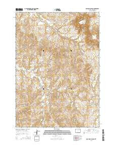 Rolling Pin Ranch Wyoming Current topographic map, 1:24000 scale, 7.5 X 7.5 Minute, Year 2015