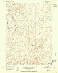Rongis Reservoir SE Wyoming Historical topographic map, 1:24000 scale, 7.5 X 7.5 Minute, Year 1952