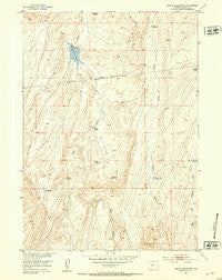 Rongis Reservoir Wyoming Historical topographic map, 1:24000 scale, 7.5 X 7.5 Minute, Year 1952