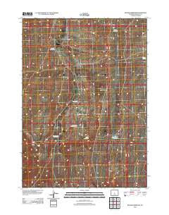 Rongis Reservoir Wyoming Historical topographic map, 1:24000 scale, 7.5 X 7.5 Minute, Year 2012