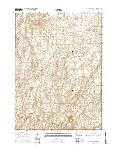 Rongis Reservoir SE Wyoming Current topographic map, 1:24000 scale, 7.5 X 7.5 Minute, Year 2015